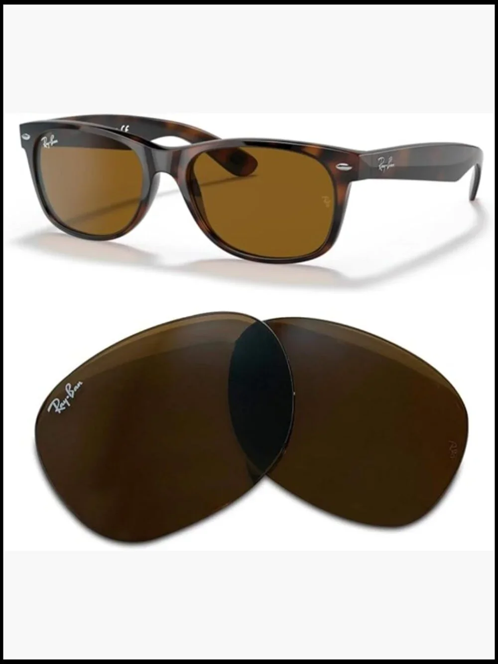 Genuine Ray-Ban Replacement Lenses RB2132 + Eyewear Care Kit